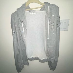 Wildfox Dolly Glitz Embellished Hoodie